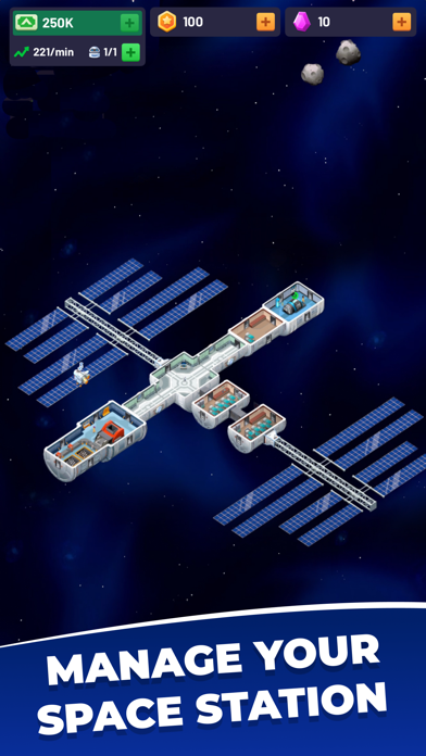 Captures d'écran de Idle Space Station - Tycoon