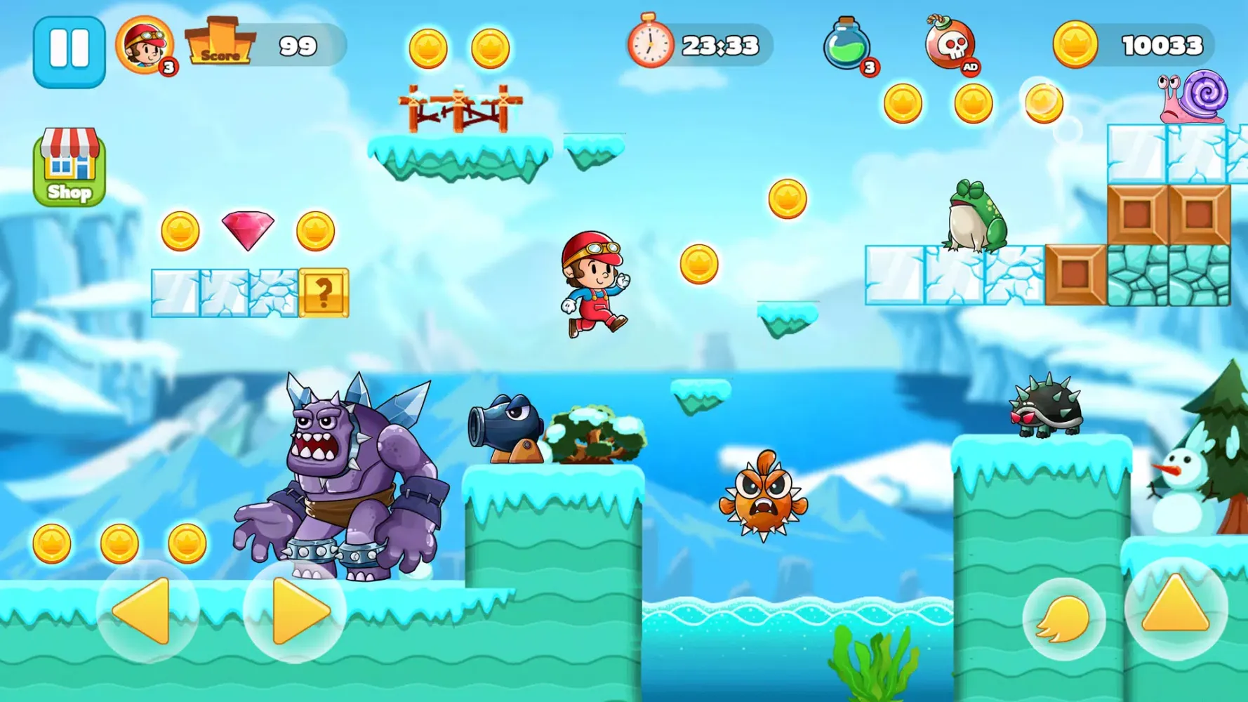 Super Bino: Jungle Adventure سکرین شاٹس