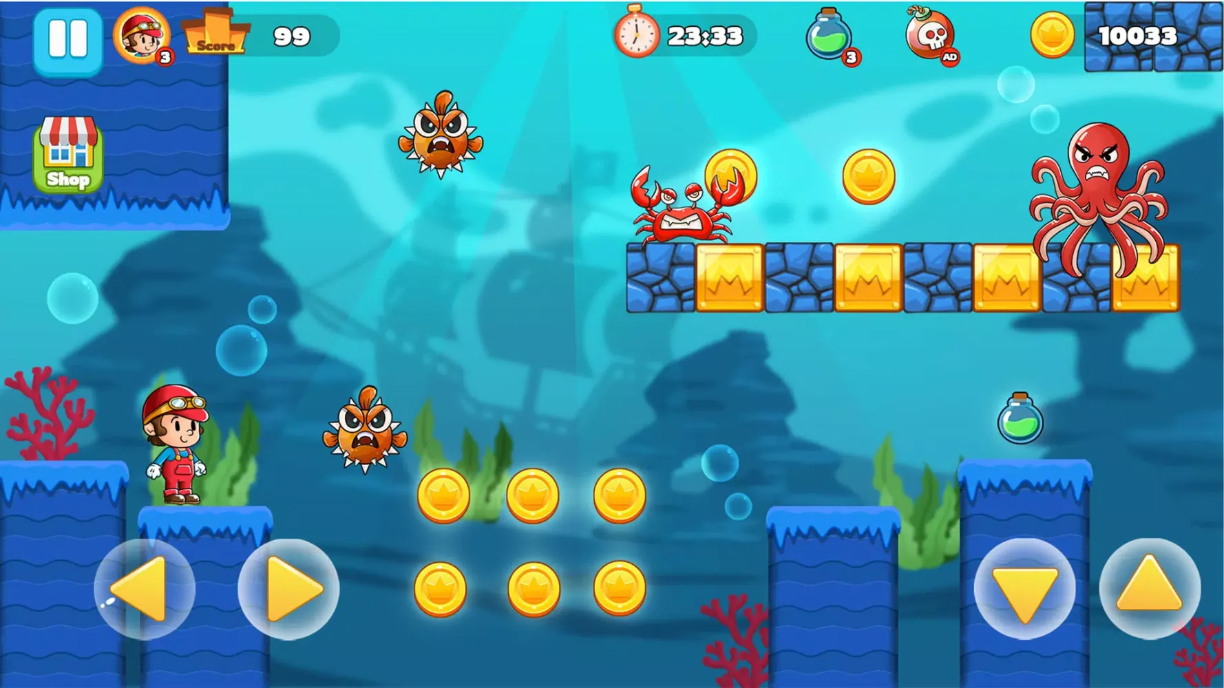 Super Bino: Jungle Adventure سکرین شاٹس