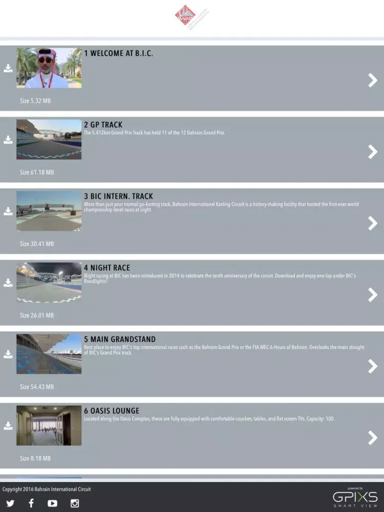 تصاویر Bahrain Int. Circuit VR iPad 