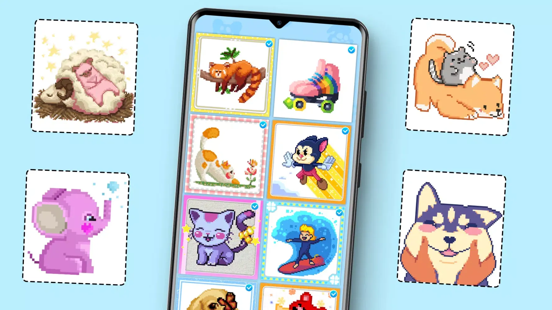 Pixel by Color: Pixel Art Screenshots