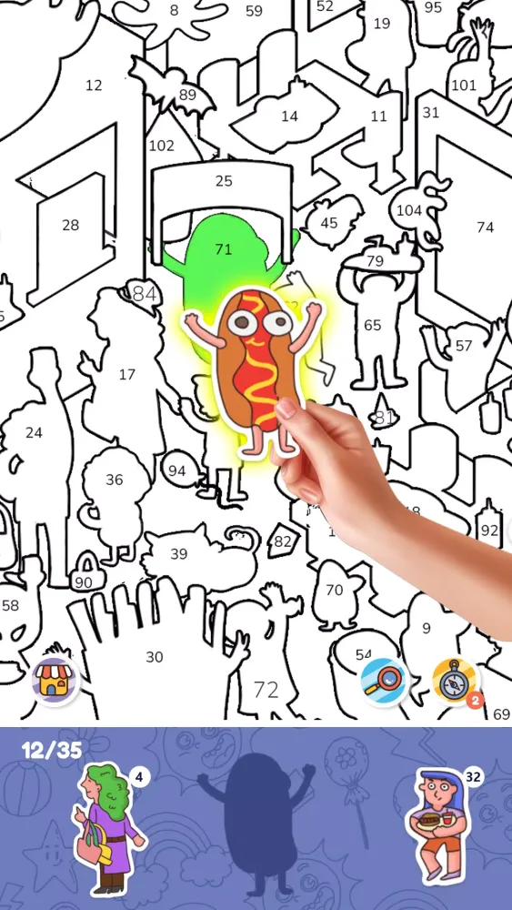 Sticker By Number: Puzzle Game Screenshots