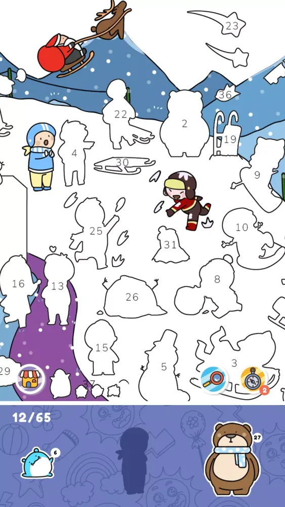 Sticker By Number: Puzzle Game Screenshots