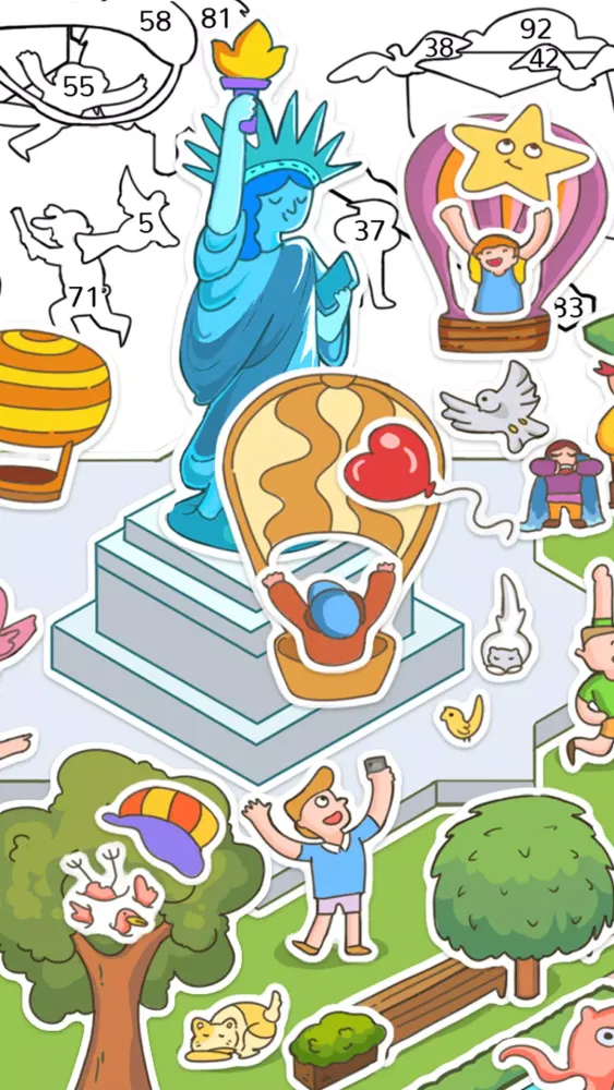 Sticker By Number: Puzzle Game Screenshots