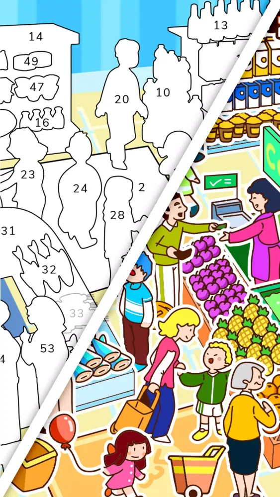 Sticker By Number: Puzzle Game Screenshots