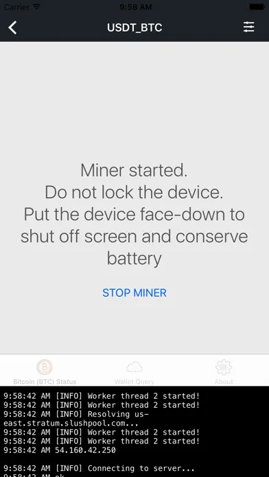 Bitcoin Miner CPU (BTC) Gold Screenshots