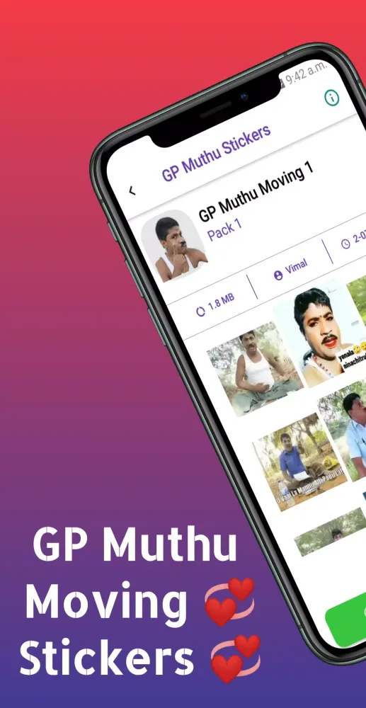 Gp Muthu - Animated Stickers Ekran Görüntüleri