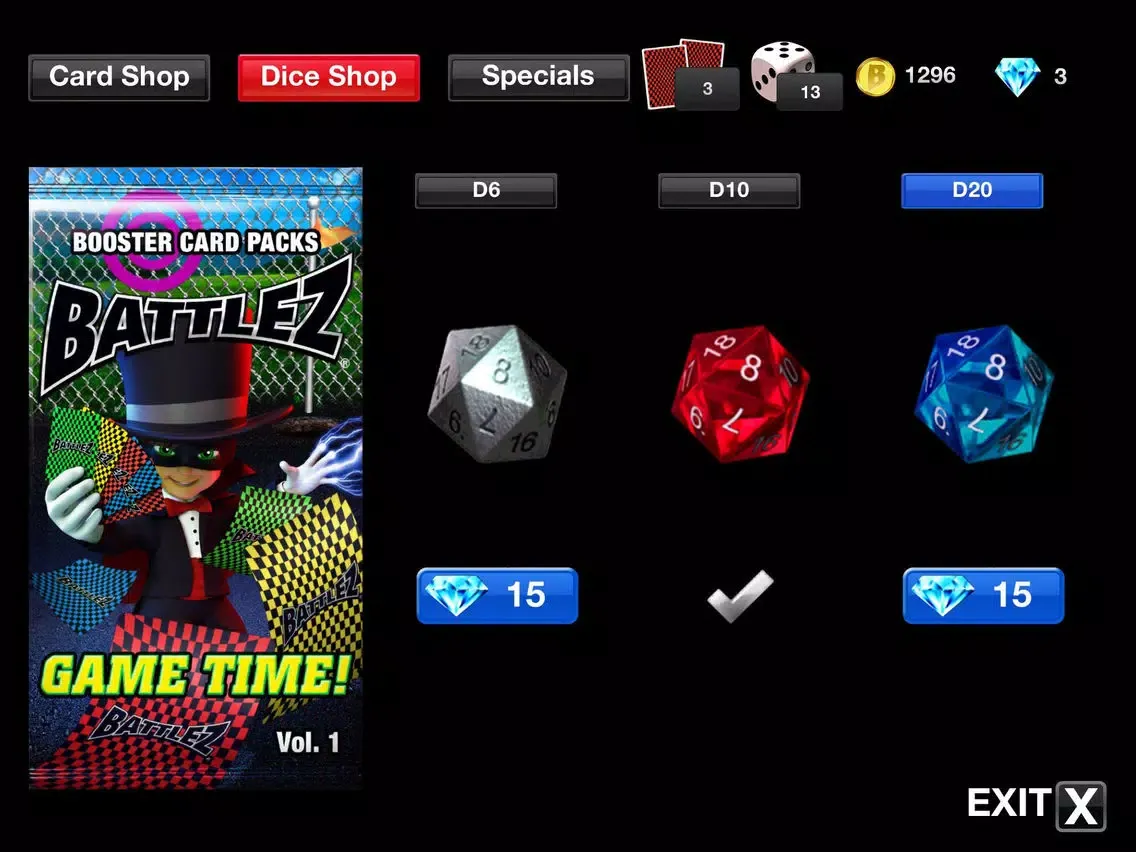BATTLEZ® Cards & Dice™ iPad 应用截图