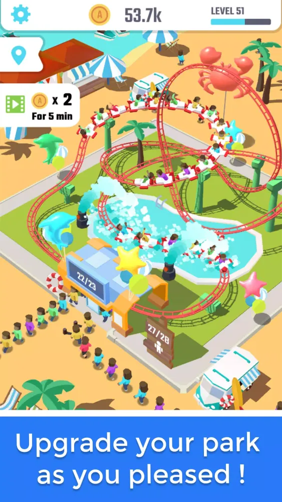 Idle Roller Coaster Screenshots