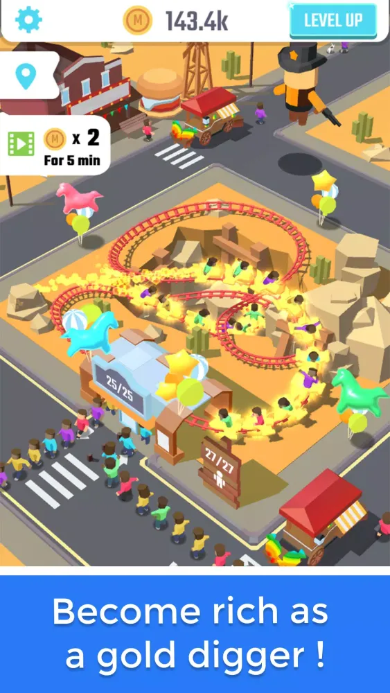 Idle Roller Coaster Screenshots