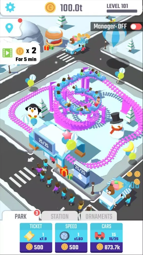 Idle Roller Coaster Screenshots