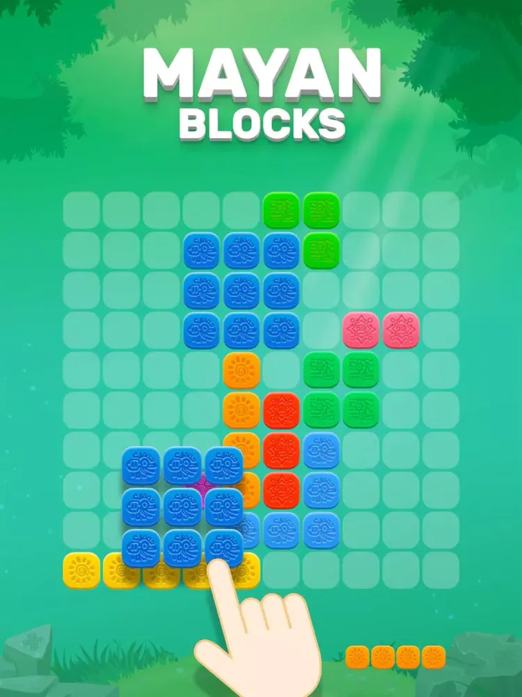 Capturas de tela do Mayan Blocks Puzzle iPad 