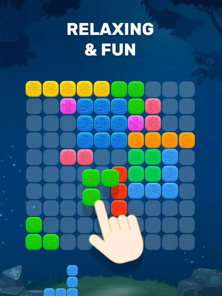 Capturas de tela do Mayan Blocks Puzzle iPad 