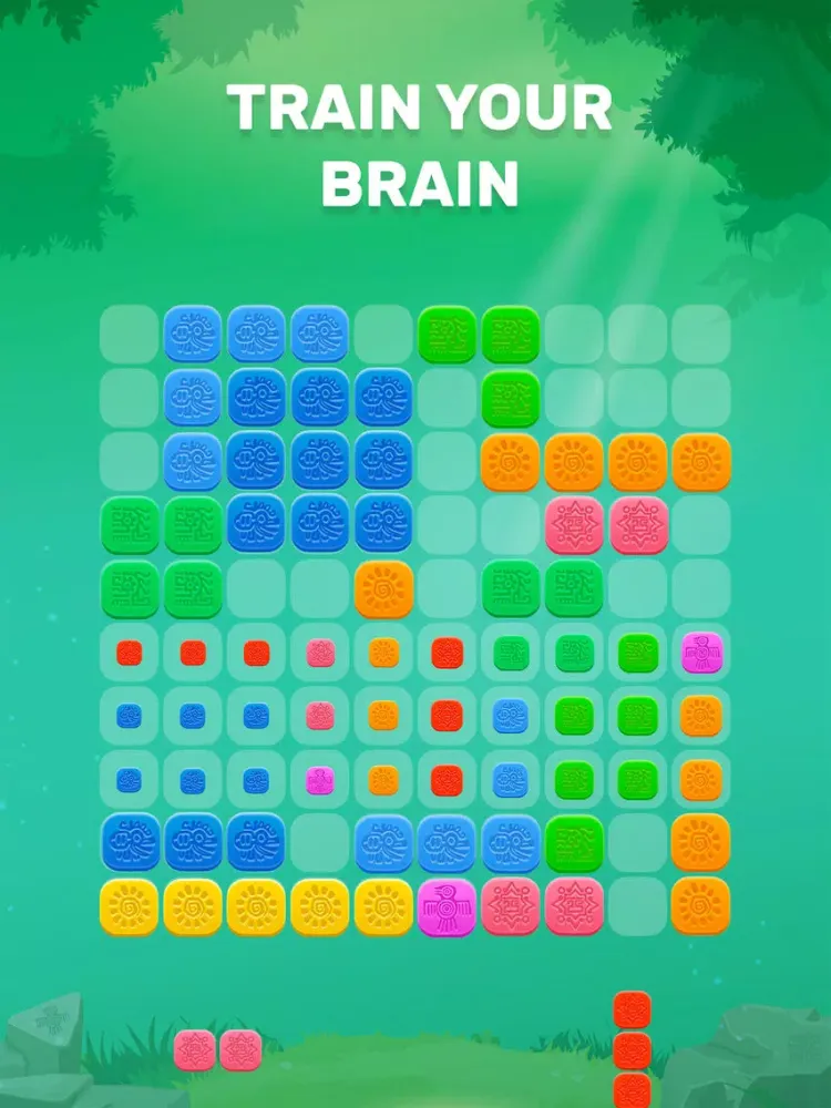 Capturas de tela do Mayan Blocks Puzzle iPad 