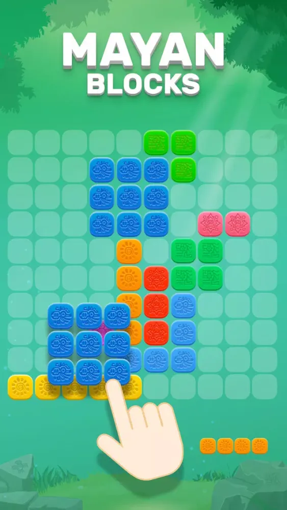 Capturas de tela do Mayan Blocks Puzzle