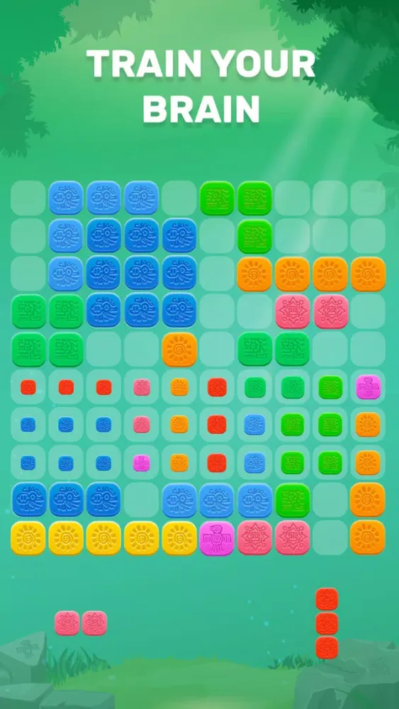 Capturas de tela do Mayan Blocks Puzzle