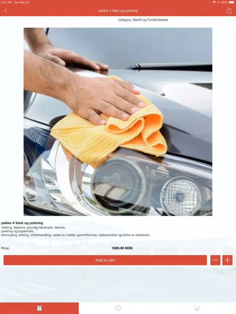 GPQ Bilpleie og Auto service iPad  স্ক্রিনশট