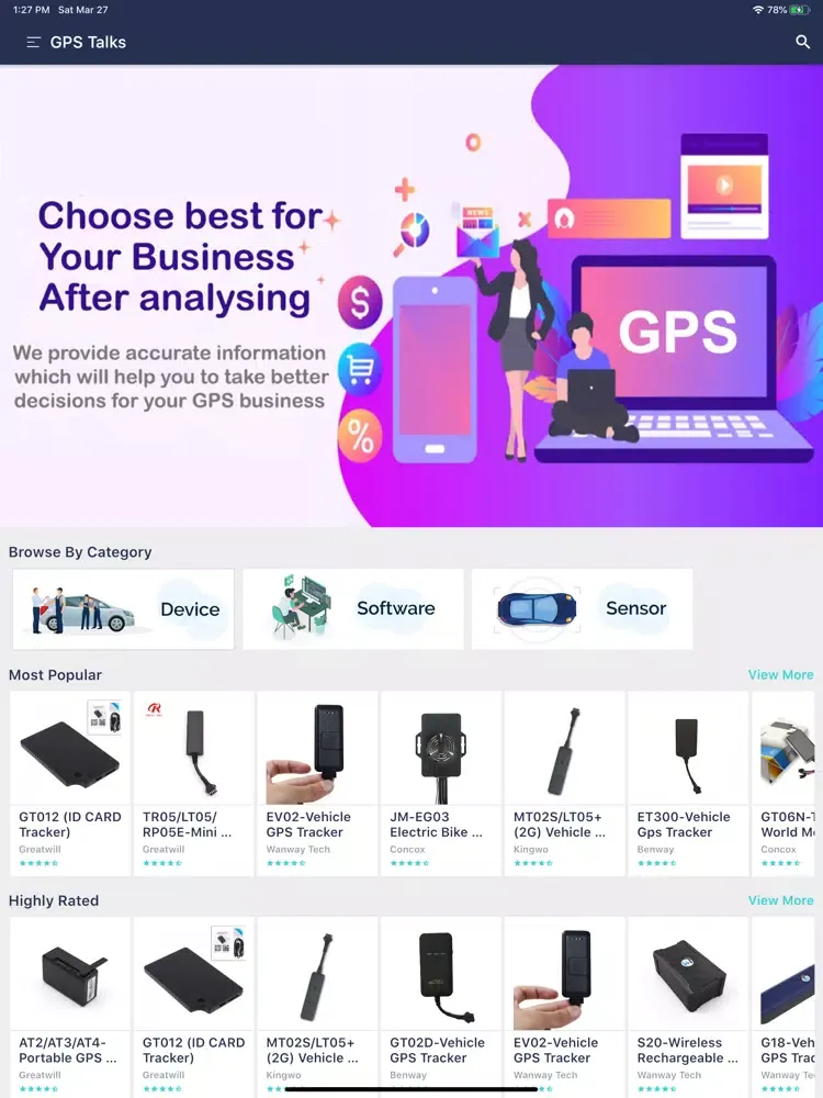 ภาพหน้าจอของ GPS Talks iPad 