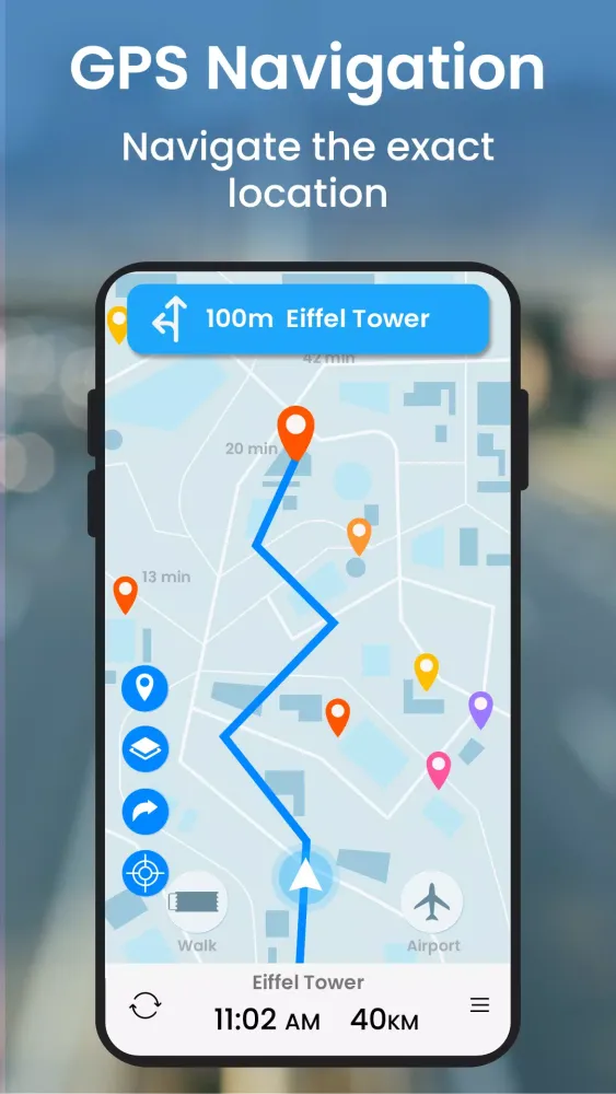 Live Earth Map GPS Navigation स्क्रीनशॉट