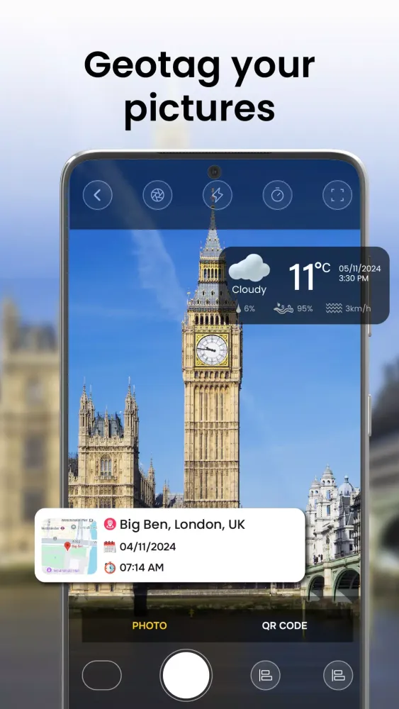 GPS Timestamp Camera Screenshots