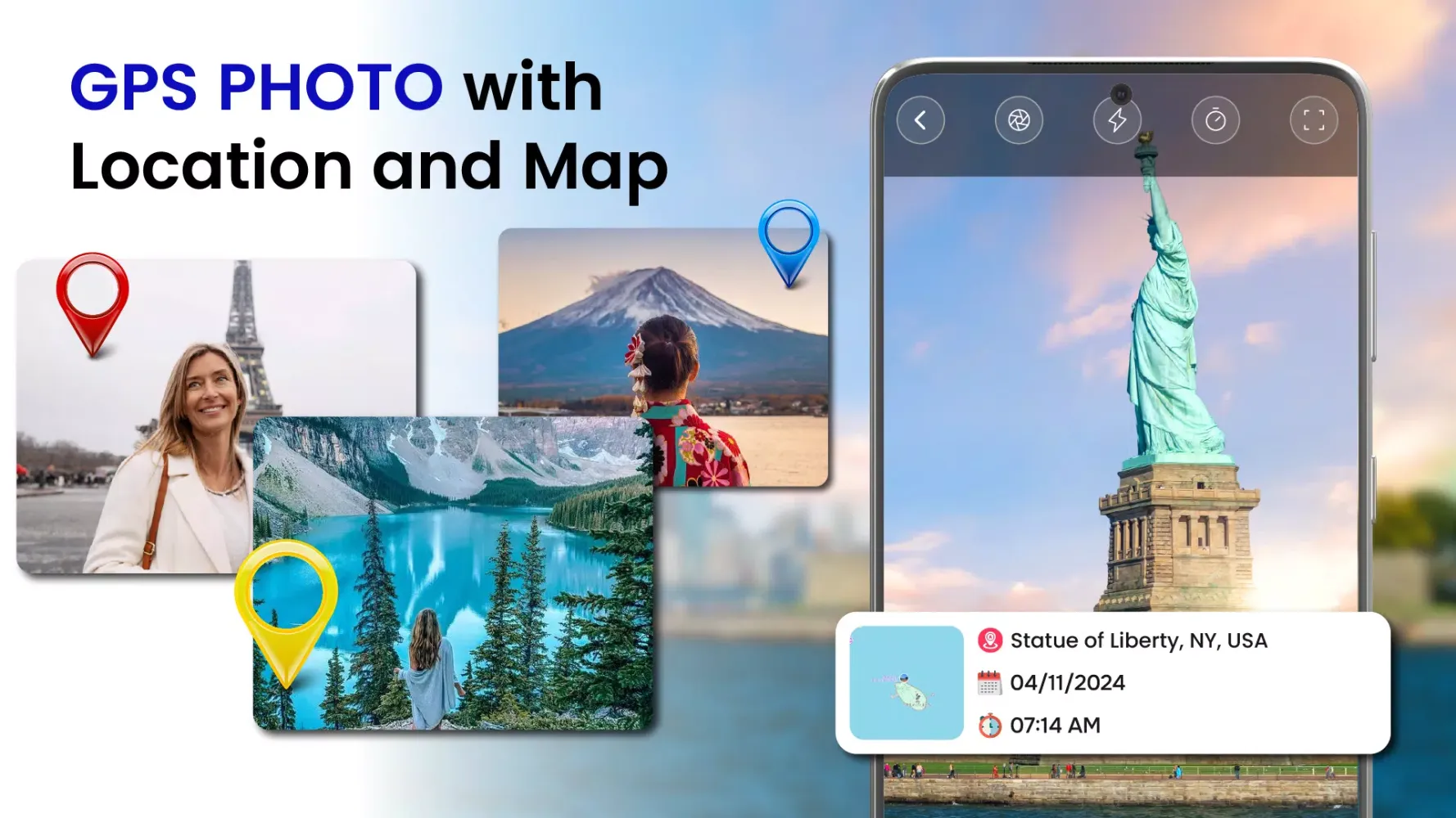 GPS Timestamp Camera Screenshots