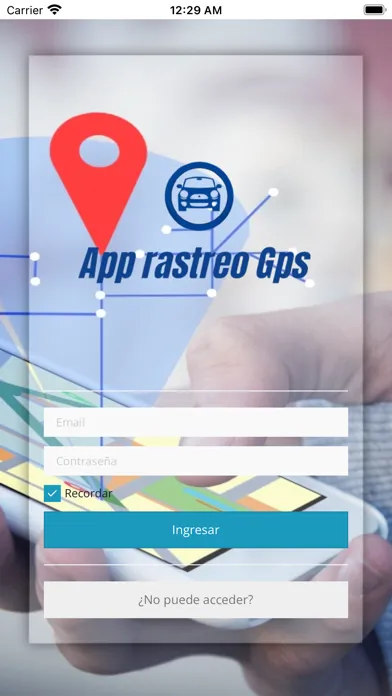 Ảnh chụp màn hình của GPS RASTREO