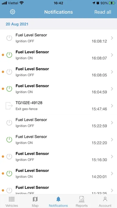 Capturas de tela do QM GPS