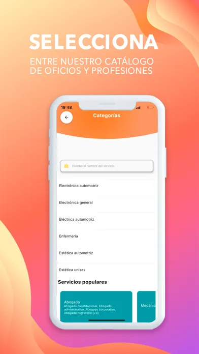 Скриншоты GPServices Cliente: Busca.