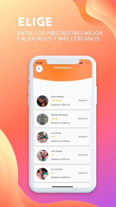 Скриншоты GPServices Cliente: Busca.