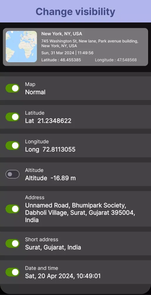 Gps camera timestamp: PinPoint应用截图