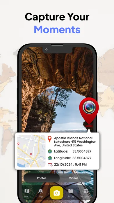 GPS Map Location Screenshots