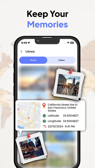 GPS Map Location Screenshots