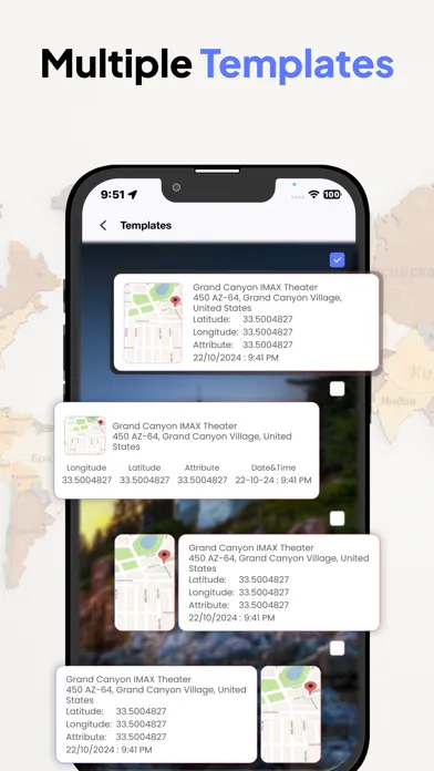 GPS Map Location Screenshots
