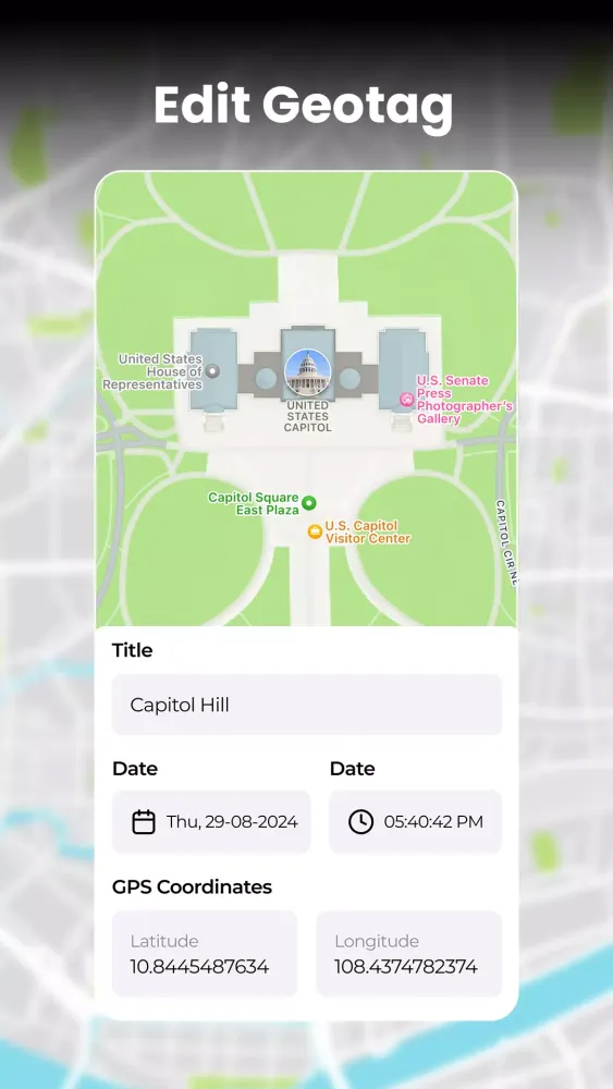 Tangkapan layar GPS Camera