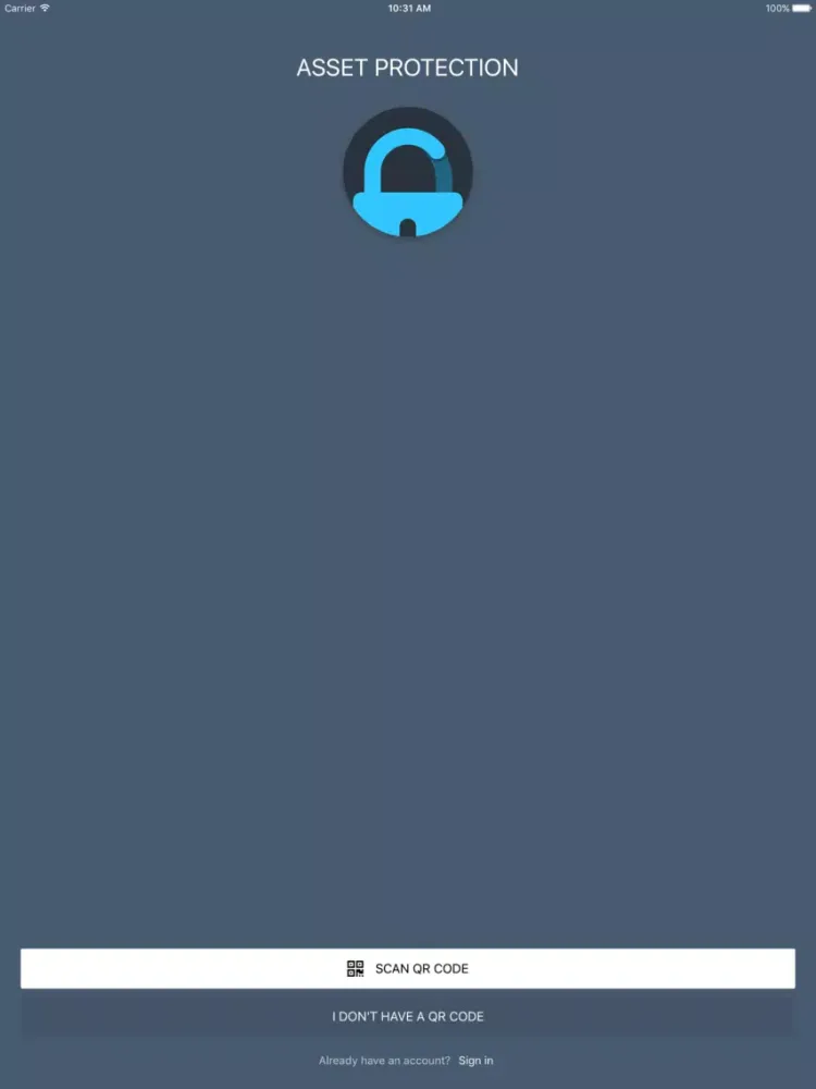 Asset Protection iPad 应用截图