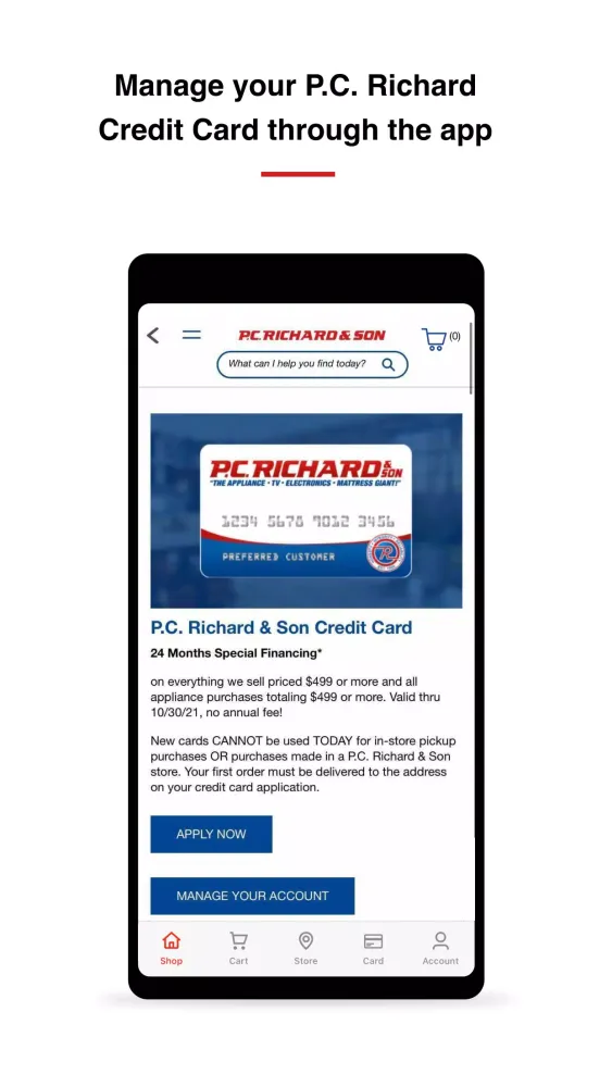 P.C. Richard & Son Ekran Görüntüleri