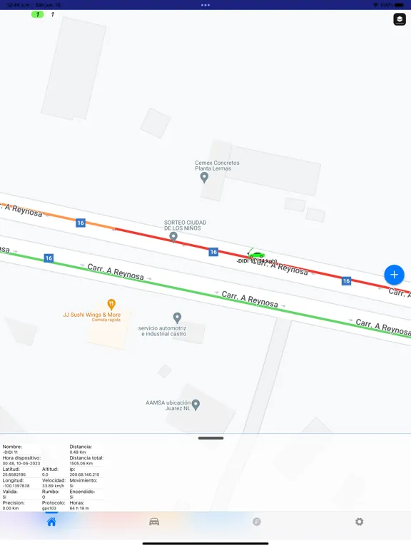 Zrzuty ekranu GPS LIDER iPad 