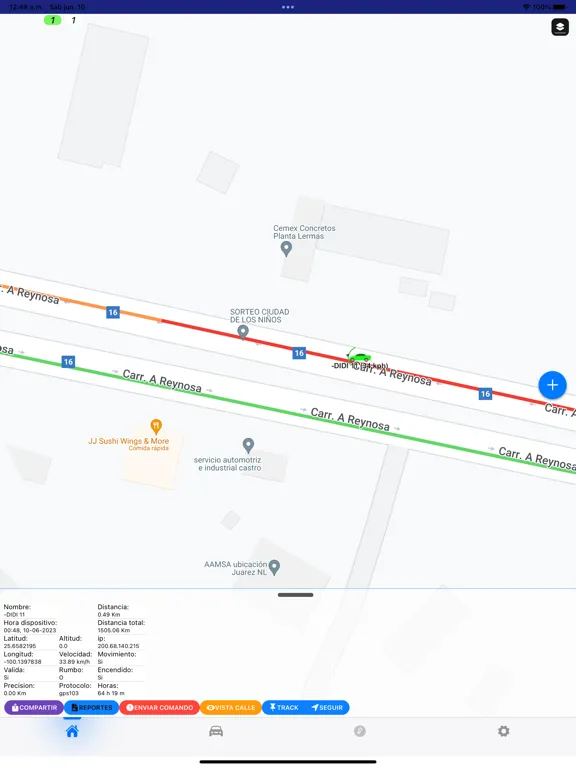 Zrzuty ekranu GPS LIDER iPad 