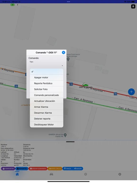 Zrzuty ekranu GPS LIDER iPad 