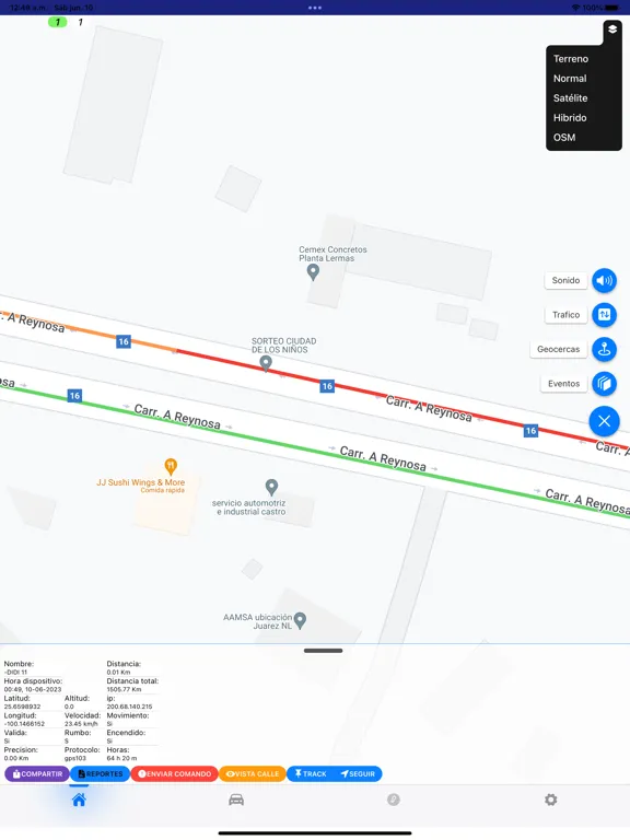 Zrzuty ekranu GPS LIDER iPad 