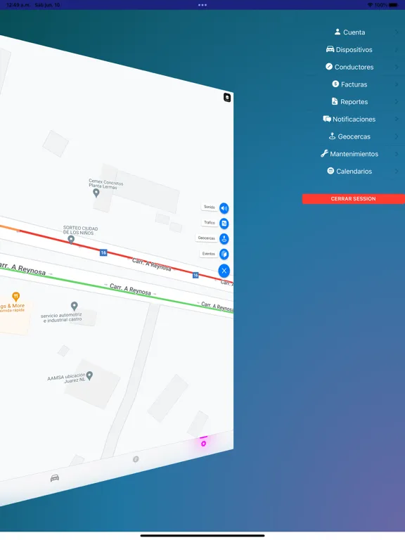 Zrzuty ekranu GPS LIDER iPad 