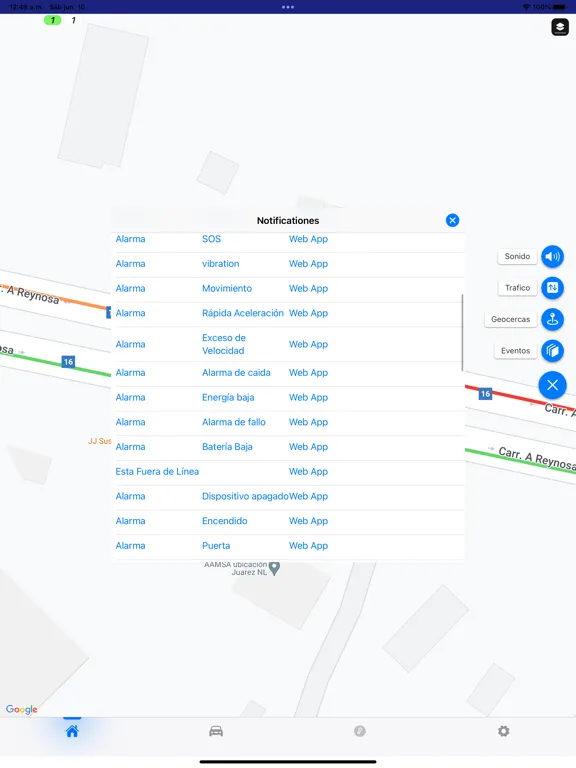 Zrzuty ekranu GPS LIDER iPad 