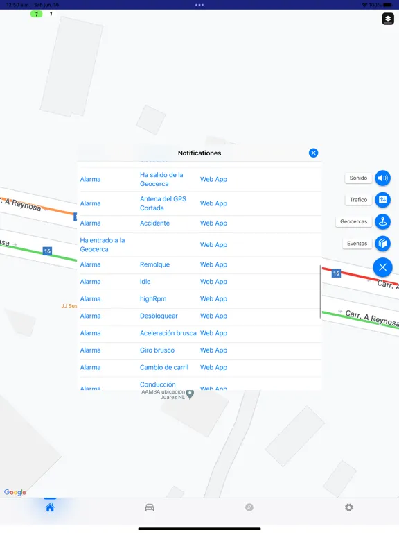 Zrzuty ekranu GPS LIDER iPad 