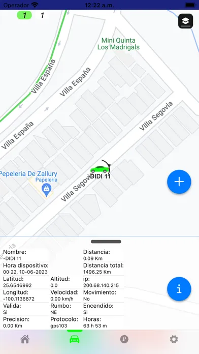 Zrzuty ekranu GPS LIDER