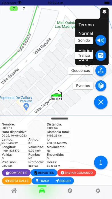 Zrzuty ekranu GPS LIDER
