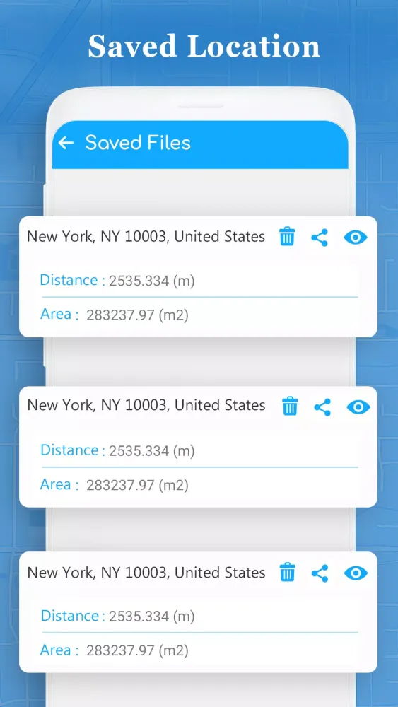 Distance - Fields Area Measure Screenshots