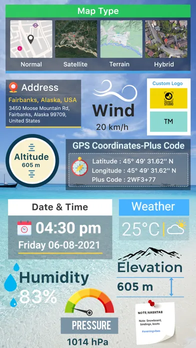 GPS Map Camera: Geotag Photos سکرین شاٹس