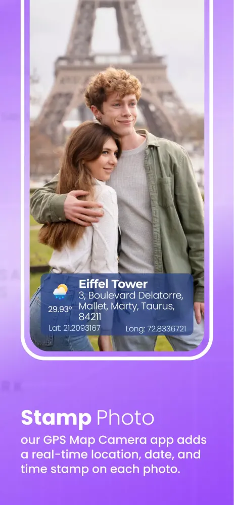 Zrzuty ekranu Gps Photo Camera with Location