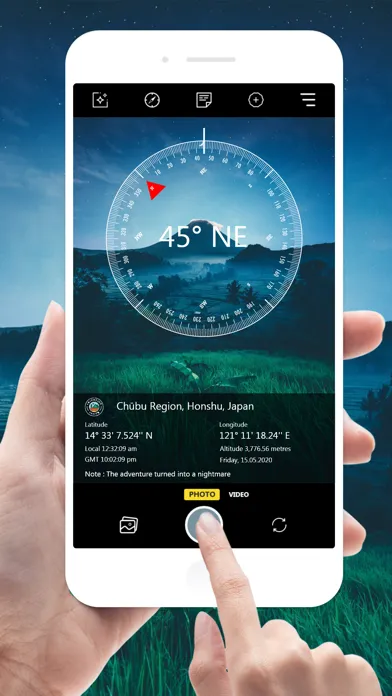 ภาพหน้าจอของ GPS camera Lite: geotag photo