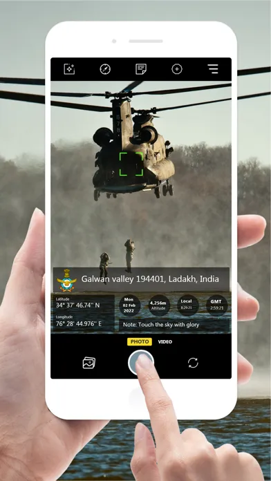 ภาพหน้าจอของ GPS camera Lite: geotag photo